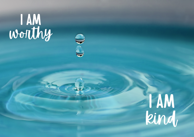 Water with 2 affirmations